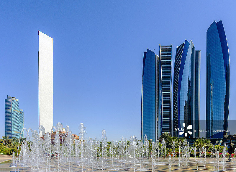 中东阿联酋阿布扎比城市风光图片素材