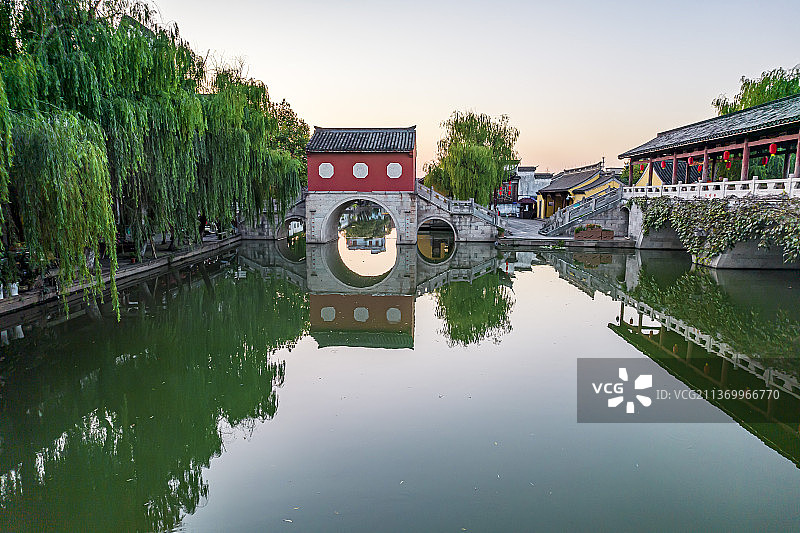 航拍浙江绍兴安昌古镇江南水乡风景区图片素材