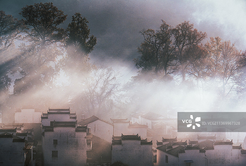 婺源石城村图片素材