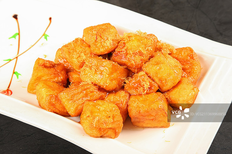 中餐美食-鲍汁豆腐图片素材