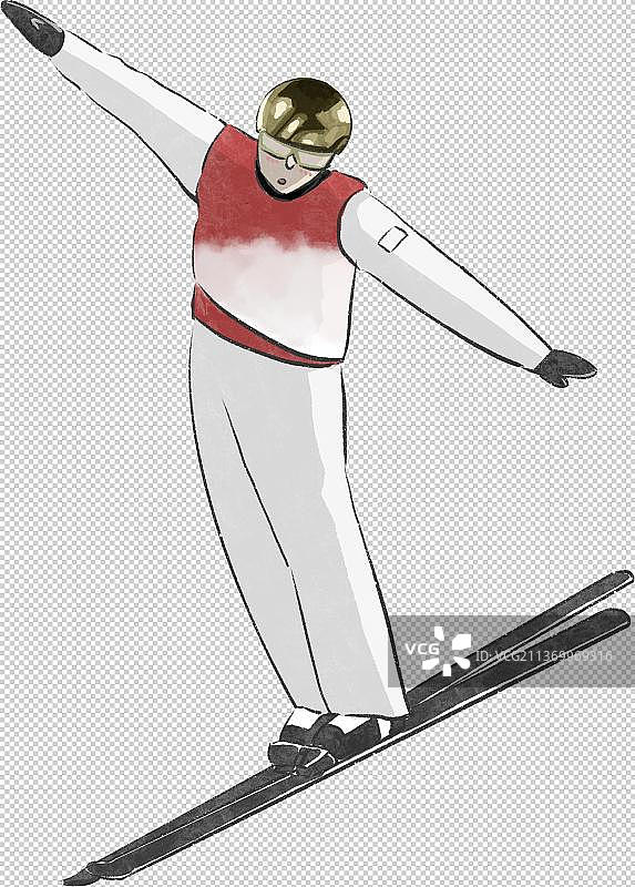 滑雪运动员图片素材