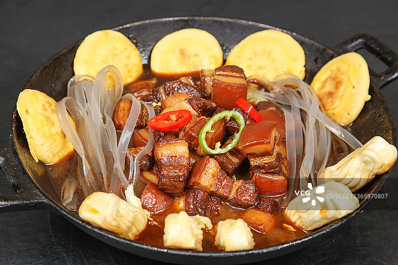 中餐美食-猪肉炖粉条图片素材