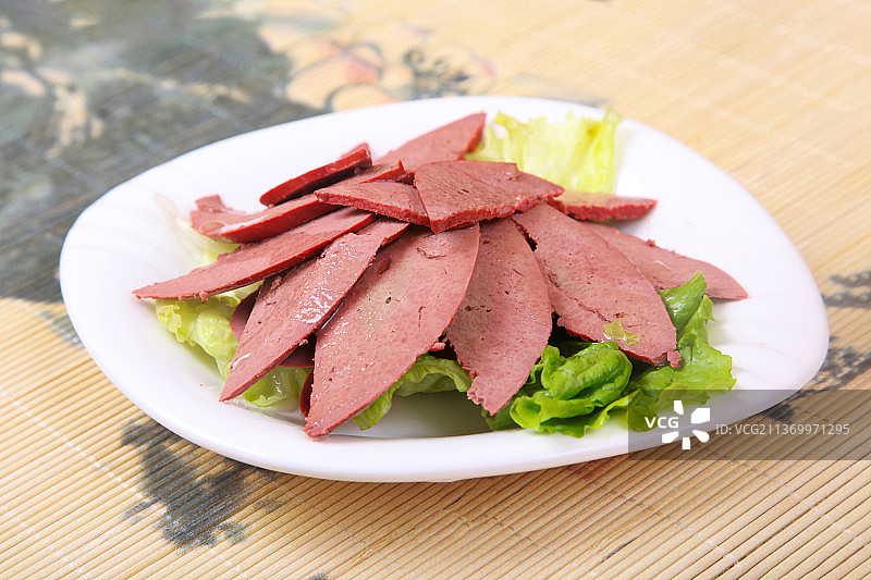 中餐美食-卤味猪肝图片素材