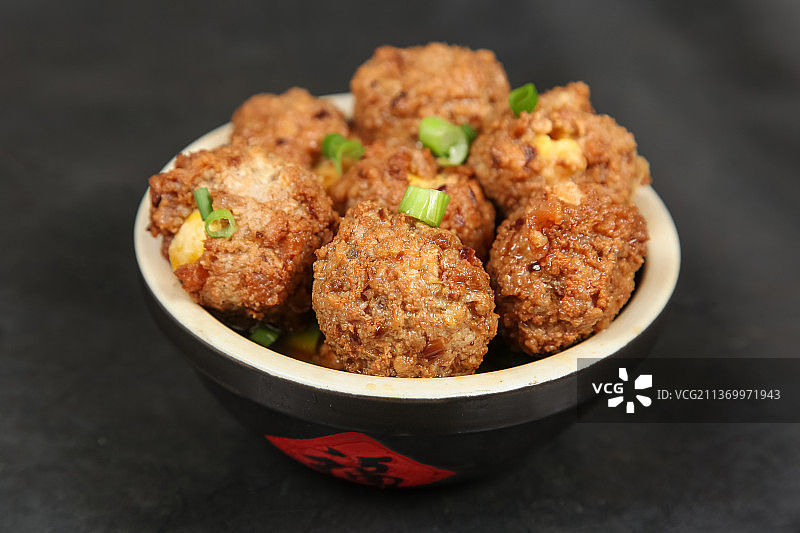 中餐美食-蒸丸子图片素材