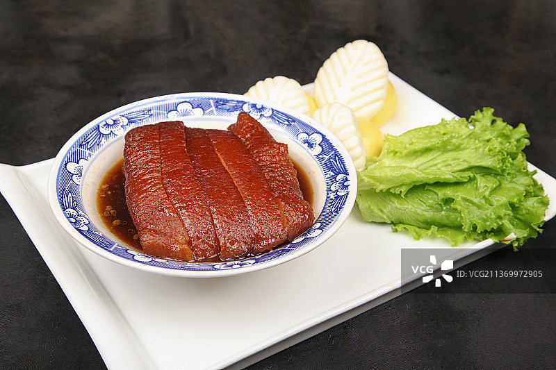 中餐美食-蒸条子肉图片素材