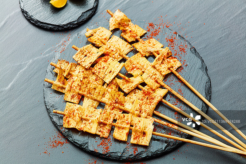 烧烤牛板筋图片素材