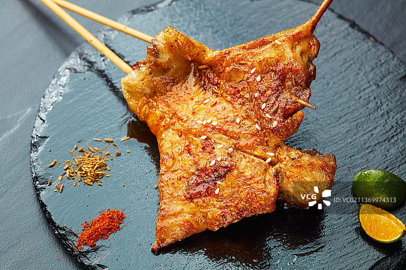 碳烤小鸡腿图片素材