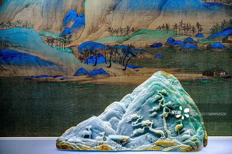 北京故宫珍宝馆玉石玛瑙类藏品图片素材