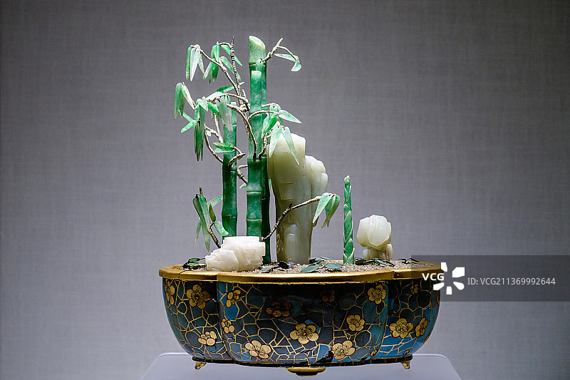 北京故宫珍宝馆玉石玛瑙类藏品图片素材