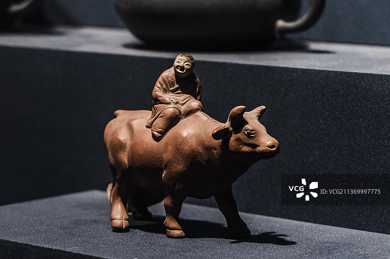 南京博物院--牧童雕刻图片素材