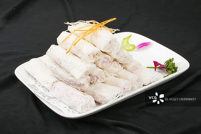 中餐美食-干炸香芋卷图片素材
