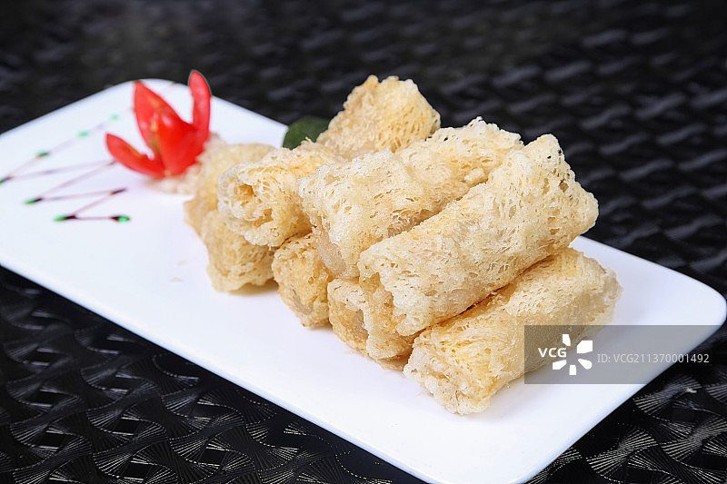 中餐美食-脆皮炸鲜菇图片素材