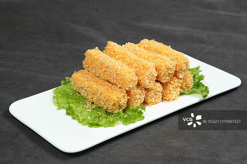 中餐美食-脆皮炸鲜菇图片素材