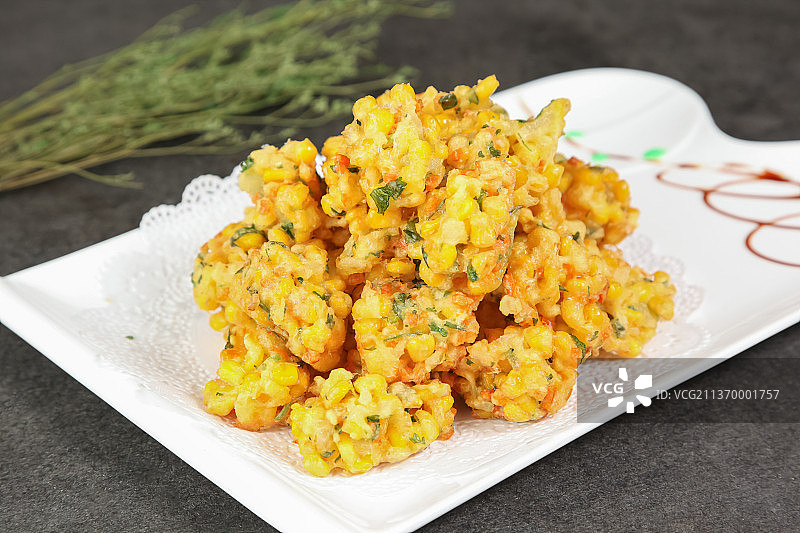 中餐美食-干炸素丸子图片素材