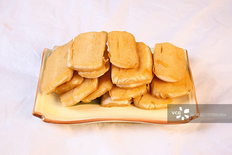 中餐美食-炸馒头片图片素材