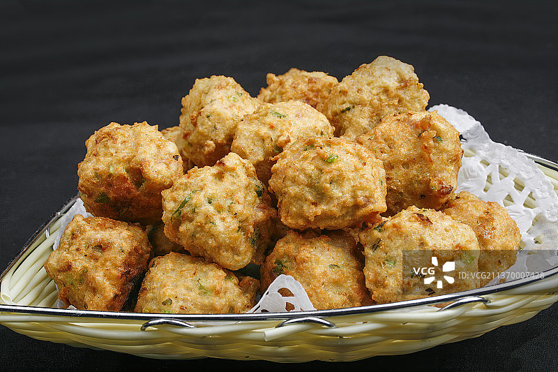 中餐美食-炸豆腐丸子图片素材