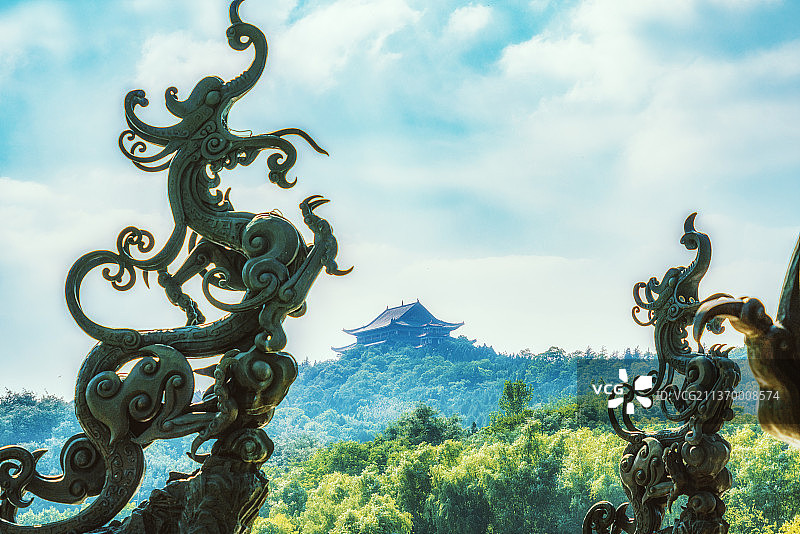 图腾+江苏省徐州市邳州市铁富镇艾山风景名胜区图片素材