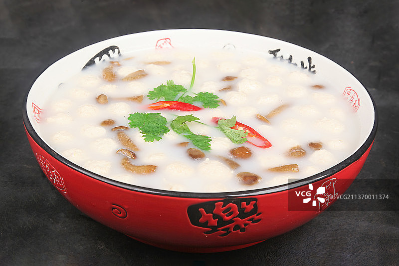 中餐美食-珍菌丸子汤图片素材