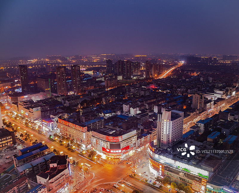 安徽省滁州市城市夜景图片素材
