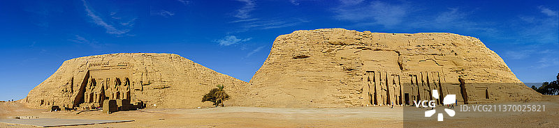 非洲埃及阿斯旺阿布辛贝神庙和菲莱神殿全景图片素材
