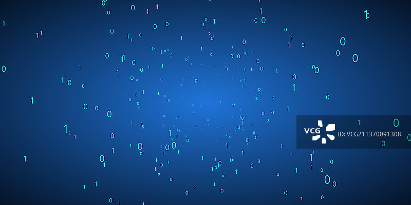 二进制代码组成的数据流科技背景图片素材