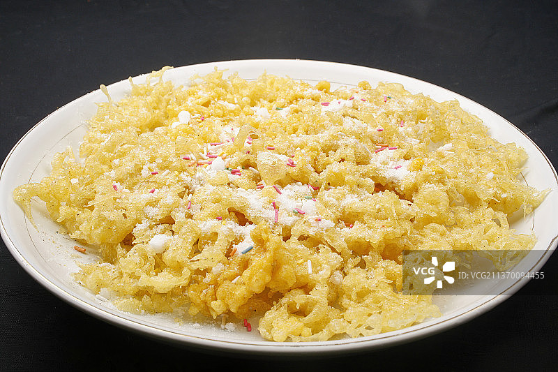 中餐美食-蜂窝玉米粒图片素材