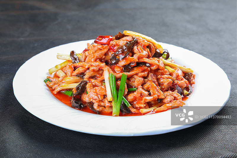 中餐美食-鱼香肉丝图片素材