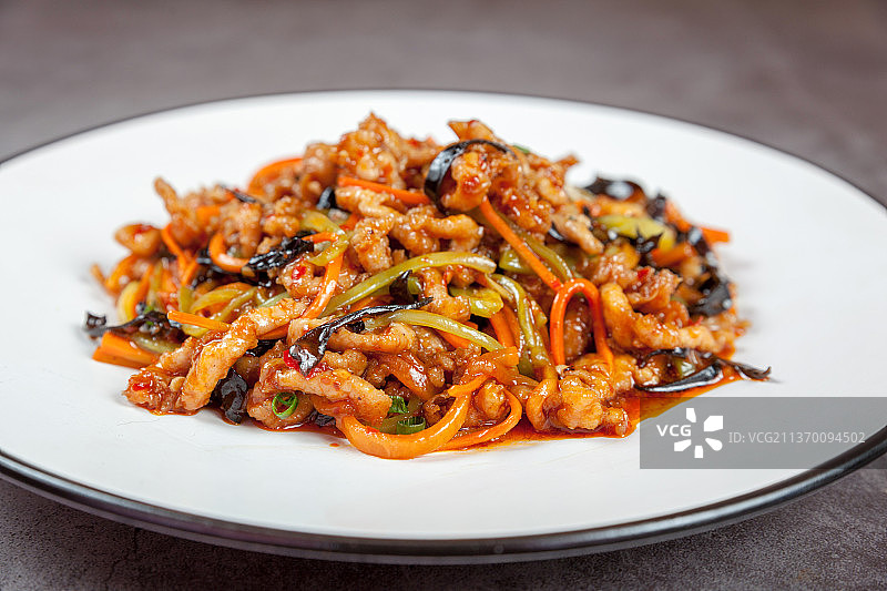 中餐美食-鱼香肉丝图片素材