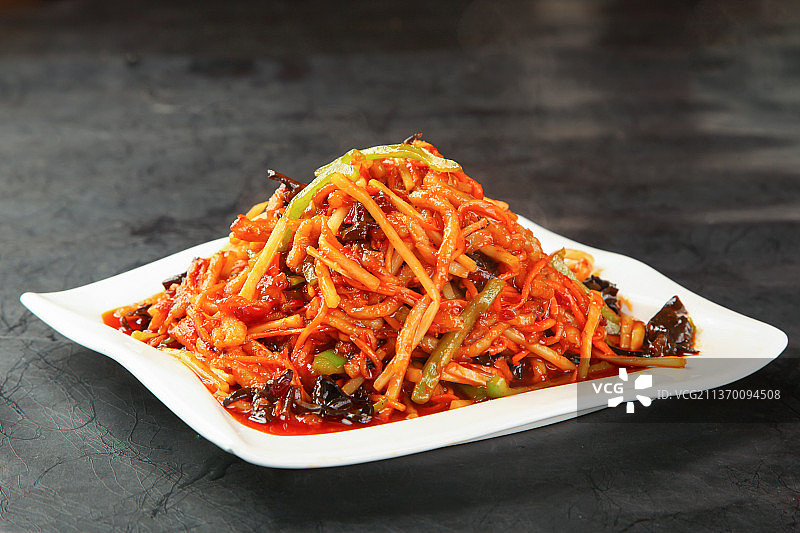 中餐美食-鱼香肉丝图片素材