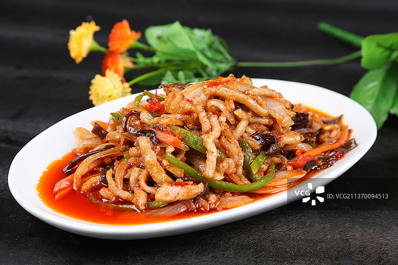 中餐美食-鱼香肉丝图片素材