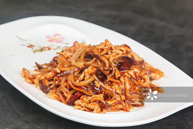 中餐美食-鱼香肉丝图片素材