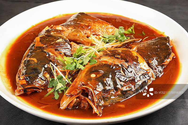 中餐美食-鱼头泡饼图片素材