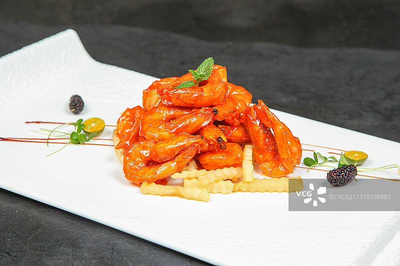 中餐美食-油焖大虾图片素材