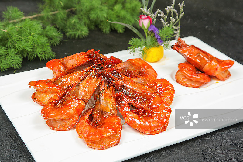 中餐美食-油焖大虾图片素材