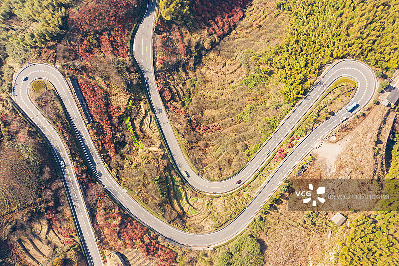 宁波市四明山盘山公路图片素材