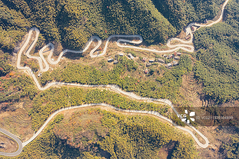 宁波市四明山盘山公路图片素材