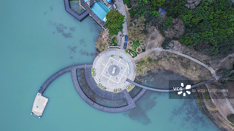 勃公岛的上空图片素材