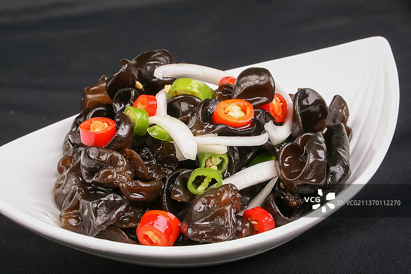 中餐美食-洋葱拌木耳图片素材