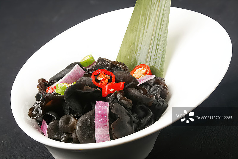 中餐美食-洋葱拌木耳图片素材