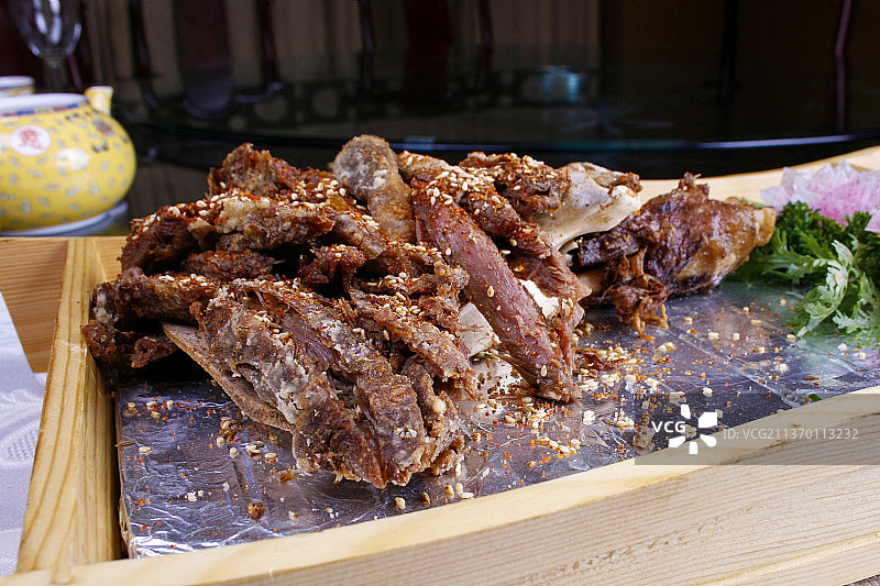 中餐美食-烤羊腿图片素材
