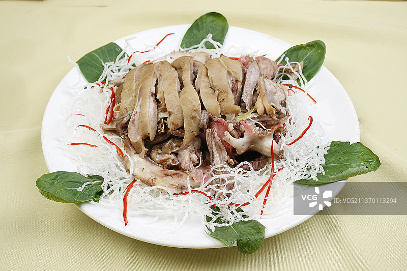 中餐美食-捣蒜羊头图片素材