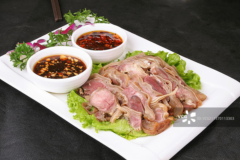 中餐美食-捣蒜羊头图片素材