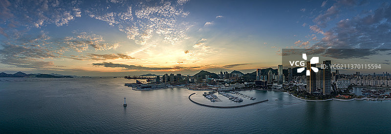 蛇口全景图片素材