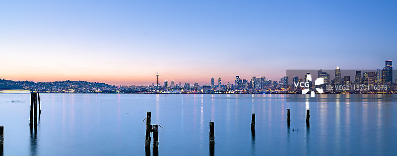 美国西雅图夜景图片素材