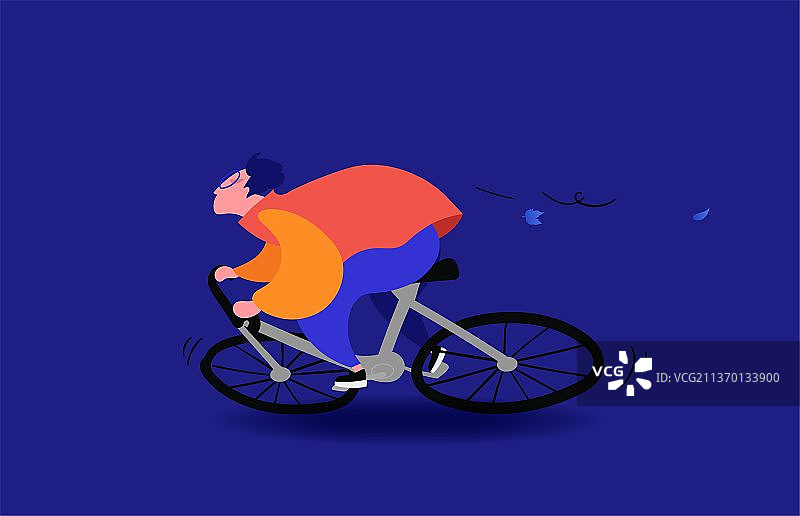 骑自行车的人图片素材