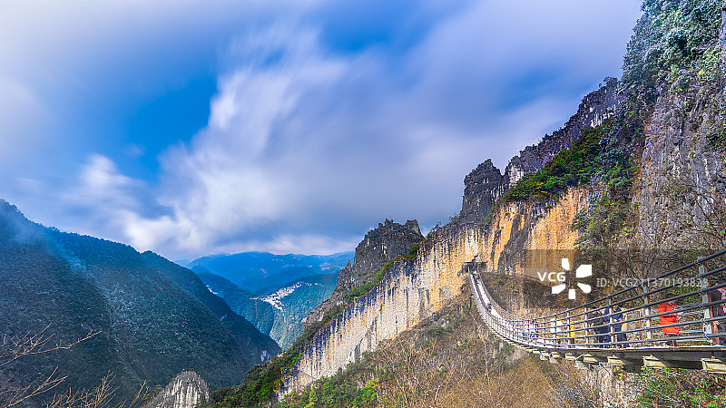 武陵山大裂谷图片素材