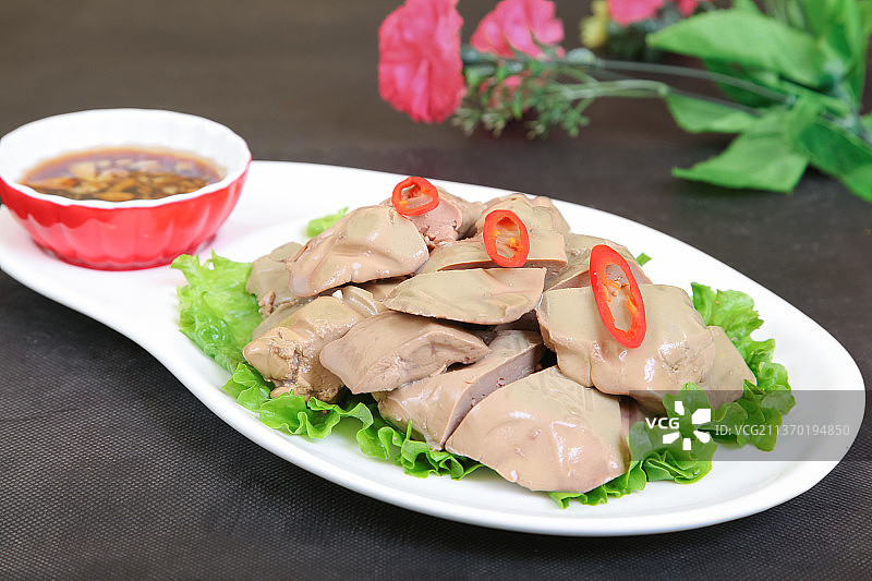 中餐美食-盐水鸭肝图片素材