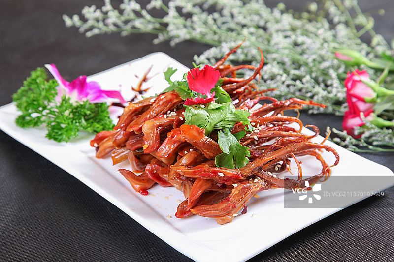 中餐美食-酱鸭舌图片素材