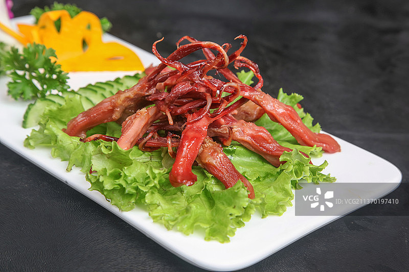 中餐美食-酱鸭舌图片素材