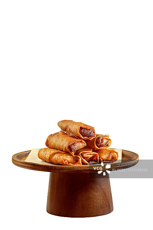 中国传统美食 春卷图片素材